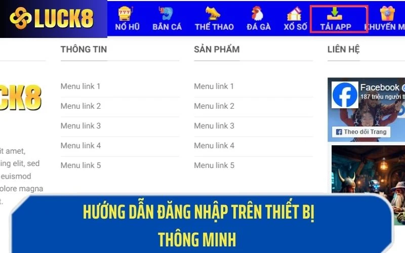 Hướng dẫn đăng nhập trên các thiết bị thông minh 